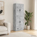Set de Dulapuri 2 pcs Gri Beton Lemn prelucrat - WALTI WALTI