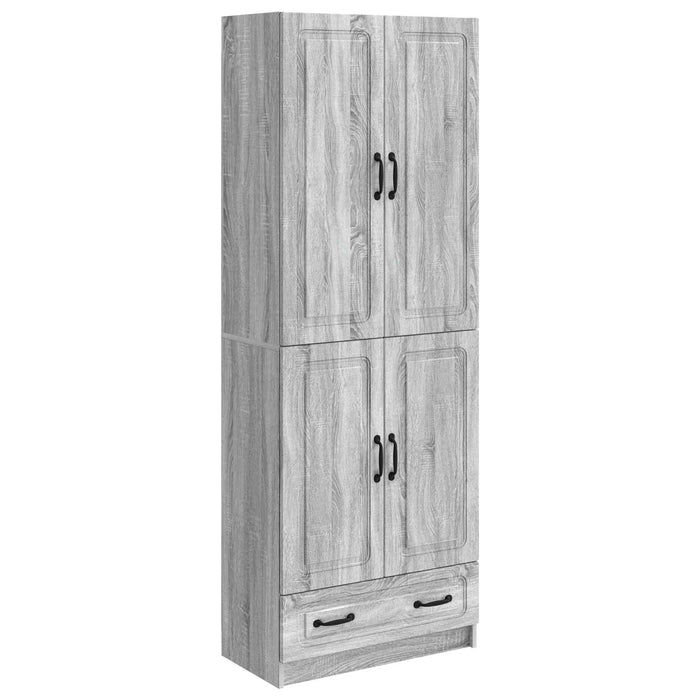 Set de Dulapuri 2 pcs Sonoma gri Lemn prelucrat WALTI