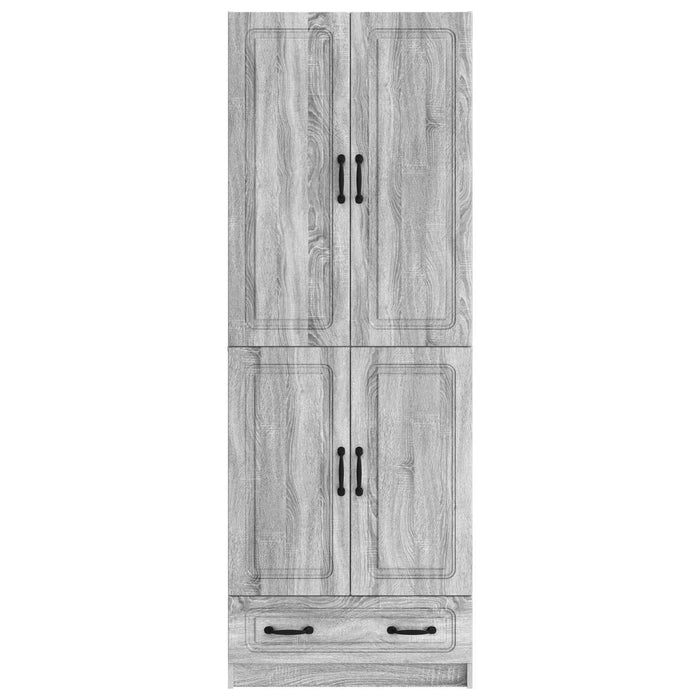 Set de Dulapuri 2 pcs Sonoma gri Lemn prelucrat WALTI