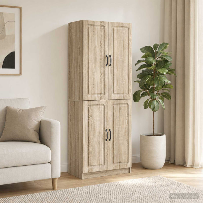 Set de Dulapuri 2 pcs Stejar Sonoma Lemn prelucrat - WALTI WALTI