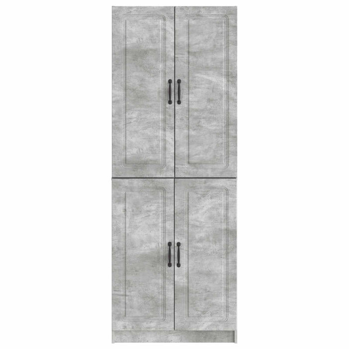 Set de Dulapuri 2 pcs Gri Beton Lemn prelucrat WALTI