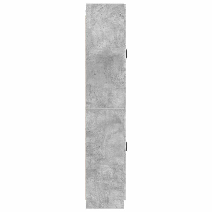 Set de Dulapuri 2 pcs Gri Beton Lemn prelucrat WALTI