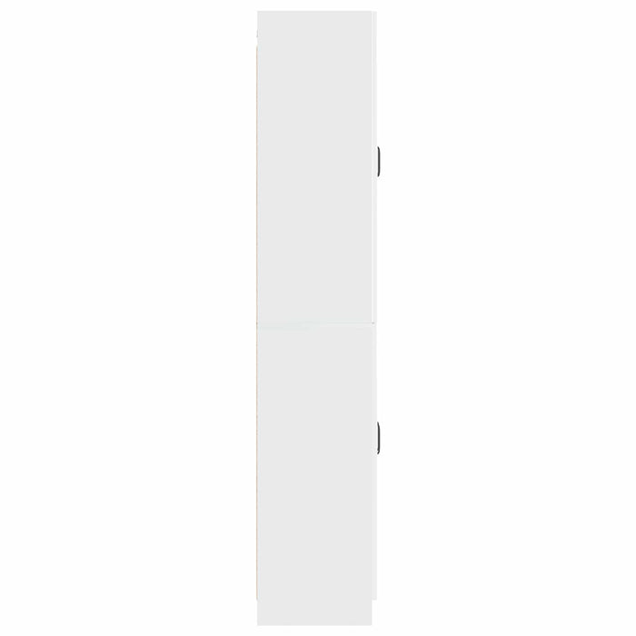 Set de Dulapuri 2 pcs Alb foarte lucios Lemn prelucrat WALTI