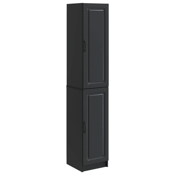 Set de Dulapuri 2 pcs Negru Lemn prelucrat WALTI