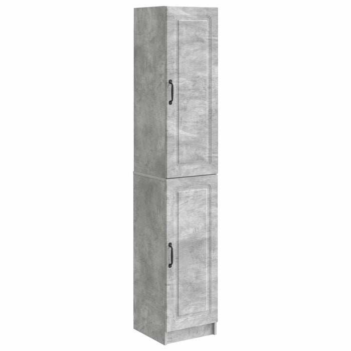 Set de Dulapuri 2 pcs Gri Beton Lemn prelucrat WALTI