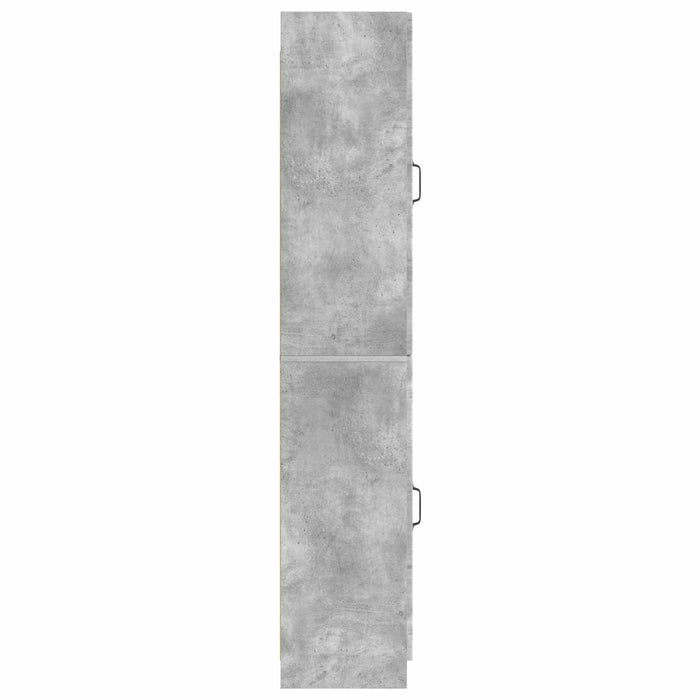 Set de Dulapuri 2 pcs Gri Beton Lemn prelucrat WALTI