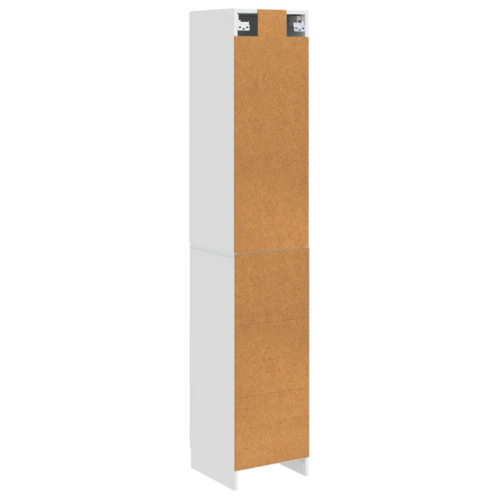 Set de Dulapuri 2 pcs Alb foarte lucios Lemn prelucrat WALTI