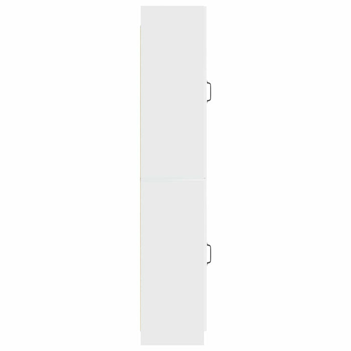 Set de Dulapuri 2 pcs Alb foarte lucios Lemn prelucrat WALTI