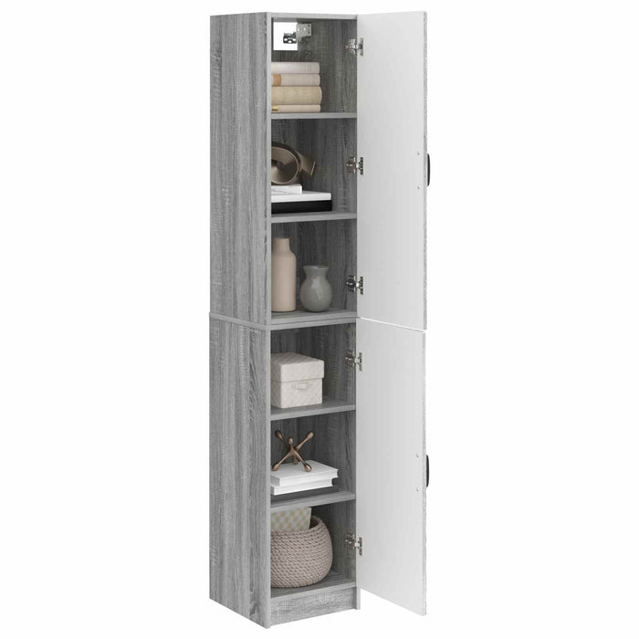 Set de Dulapuri 2 pcs Sonoma gri Lemn prelucrat WALTI
