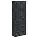 Set de Dulapuri 2 pcs Negru 66 x 34,5 x 87 cm Lemn prelucrat - WALTI WALTI