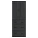 Set de Dulapuri 2 pcs Negru 66 x 34,5 x 87 cm Lemn prelucrat - WALTI WALTI