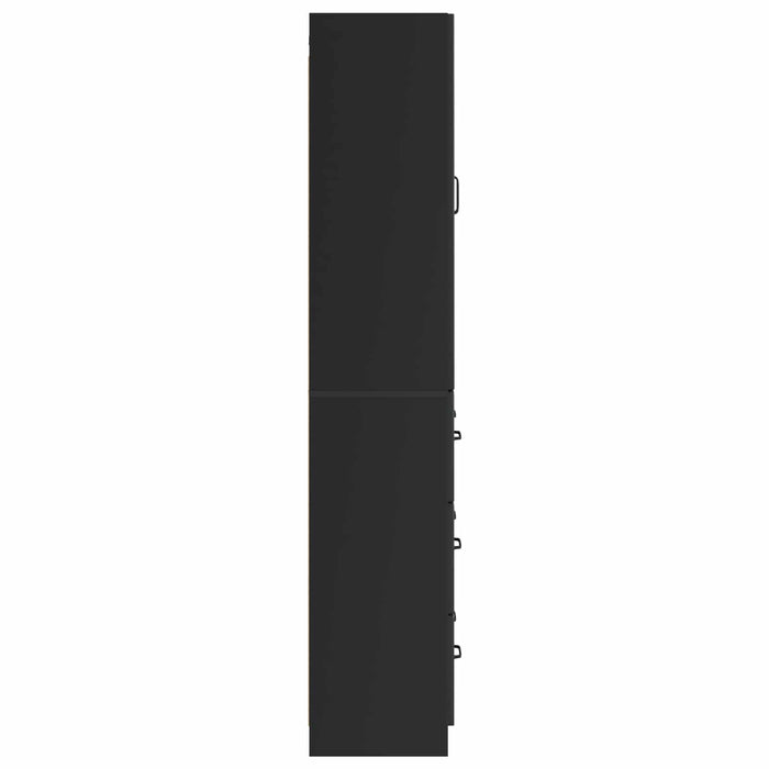 Set de Dulapuri 2 pcs Negru 66 x 34,5 x 87 cm Lemn prelucrat - WALTI WALTI