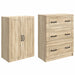 Set de Dulapuri 2 pcs Stejar Sonoma 66 x 34,5 x 87 cm - WALTI WALTI