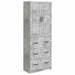 Set de Dulapuri 2 pcs Gri Beton 66 x 34,5 x 87 cm - WALTI WALTI