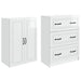 Set de Dulapuri 2 pcs Alb foarte lucios 66 x 34,5 x 87 cm - WALTI WALTI