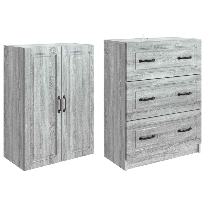 Set de Dulapuri 2 pcs Sonoma gri 66 x 34,5 x 87 cm - WALTI WALTI