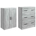 Set de Dulapuri 2 pcs Sonoma gri 66 x 34,5 x 87 cm - WALTI WALTI