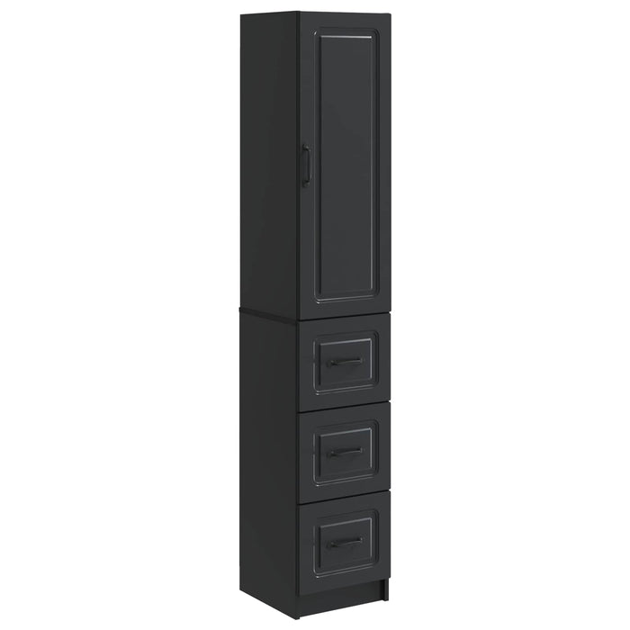 Set de Dulapuri 2 pcs Negru 33 x 34,5 x 87 cm Lemn prelucrat - WALTI WALTI