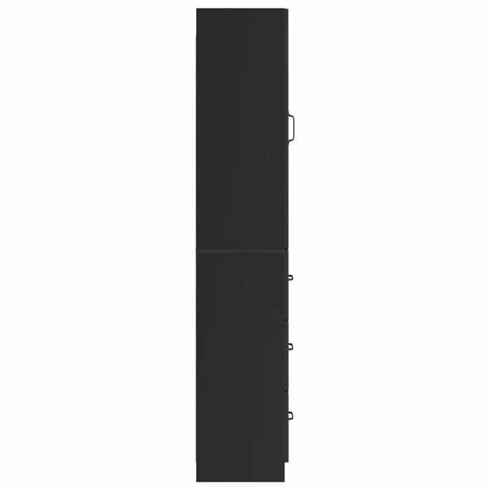 Set de Dulapuri 2 pcs Negru 33 x 34,5 x 87 cm Lemn prelucrat - WALTI WALTI