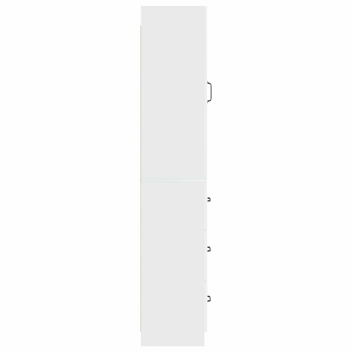 Set de Dulapuri 2 pcs Alb foarte lucios 33 x 34,5 x 87 cm - WALTI WALTI