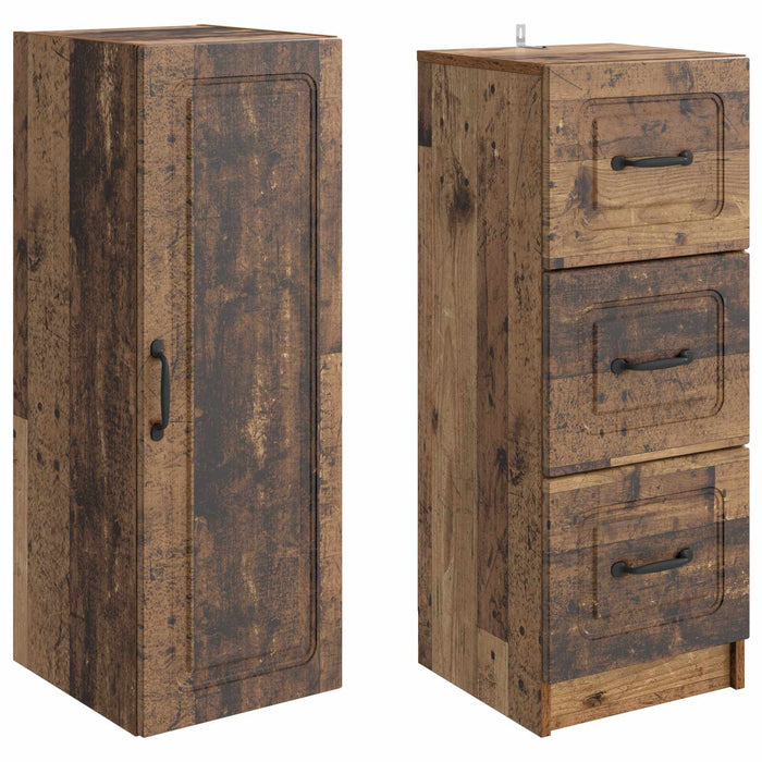 Set de Dulapuri 2 pcs Lemn vechi 33 x 34,5 x 87 cm - WALTI WALTI