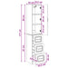 Set de Dulapuri 2 pcs Stejar Artizanal 33 x 34,5 x 87 cm - WALTI WALTI