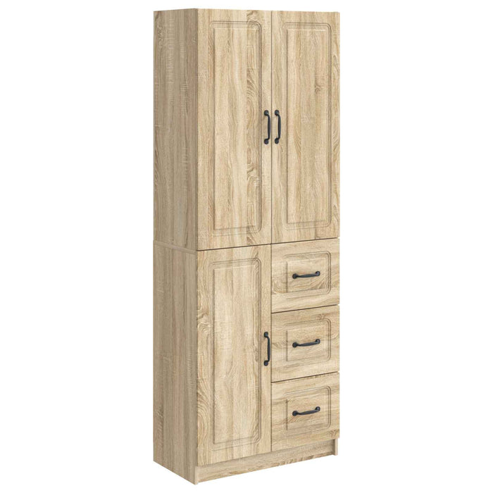 Set de Dulapuri 2 pcs Stejar Sonoma Lemn prelucrat WALTI
