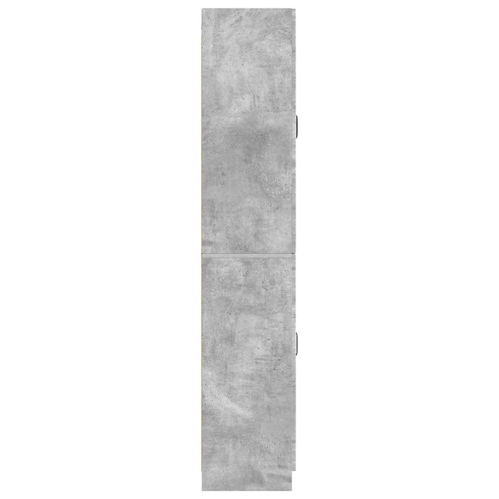Set de Dulapuri 2 pcs Gri Beton Lemn prelucrat WALTI