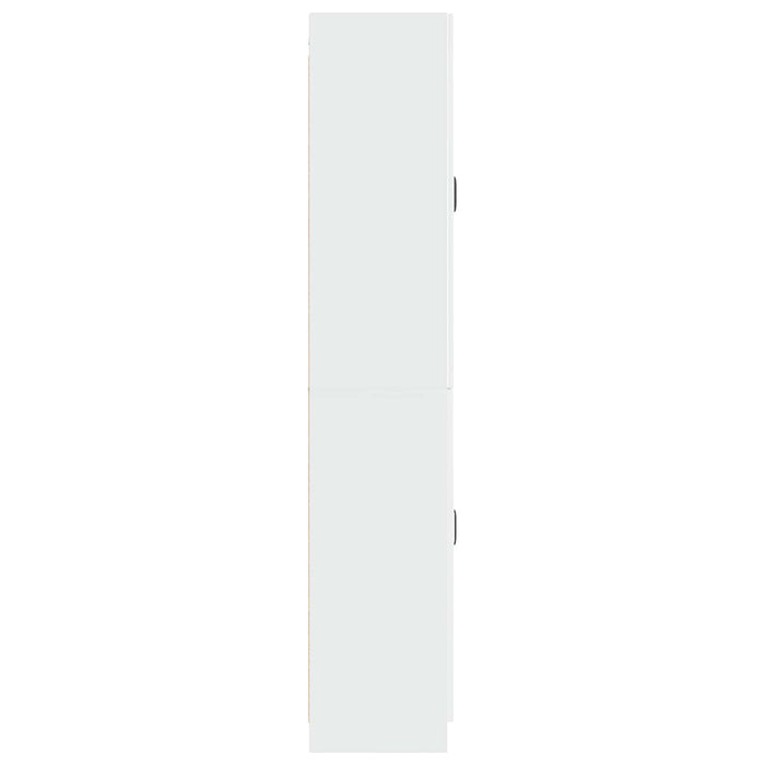 Set de Dulapuri 2 pcs Alb foarte lucios Lemn prelucrat WALTI