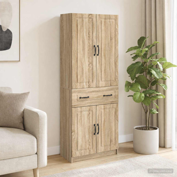 Set de Dulapuri 2 pcs Stejar Sonoma Lemn prelucrat - WALTI WALTI