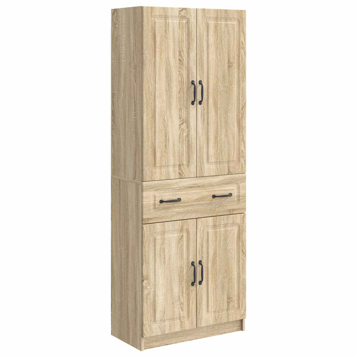 Set de Dulapuri 2 pcs Stejar Sonoma Lemn prelucrat WALTI