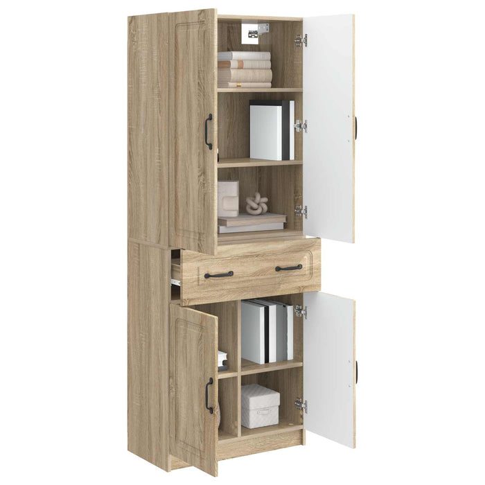 Set de Dulapuri 2 pcs Stejar Sonoma Lemn prelucrat WALTI