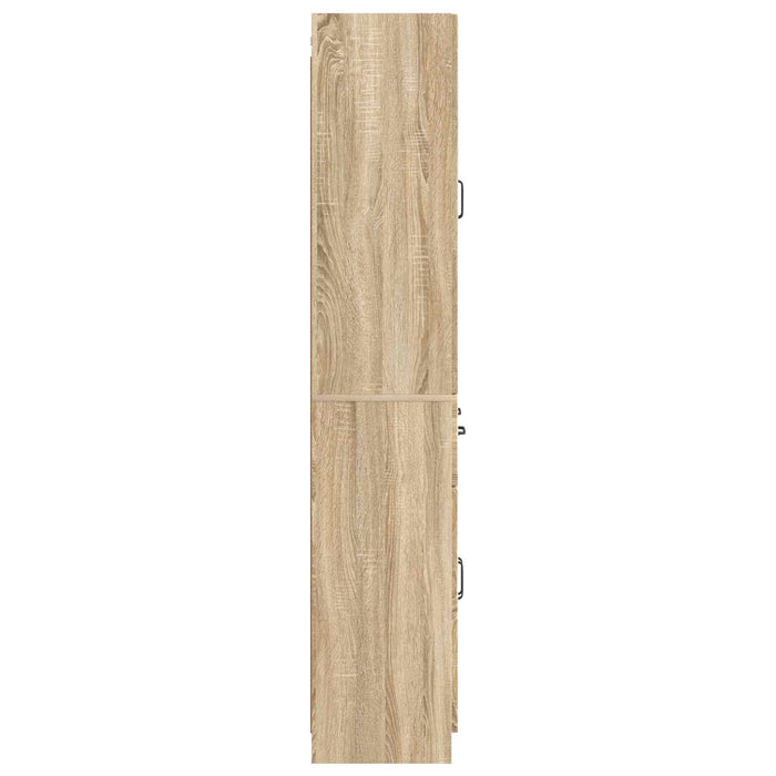 Set de Dulapuri 2 pcs Stejar Sonoma Lemn prelucrat WALTI