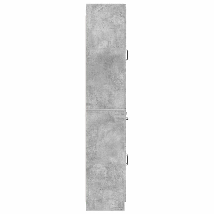 Set de Dulapuri 2 pcs Gri Beton Lemn prelucrat WALTI