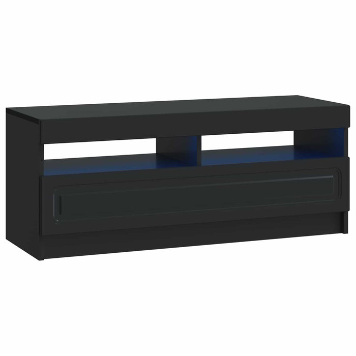 Dulap TV LED cu 5 piese Negru Lemn prelucrat WALTI