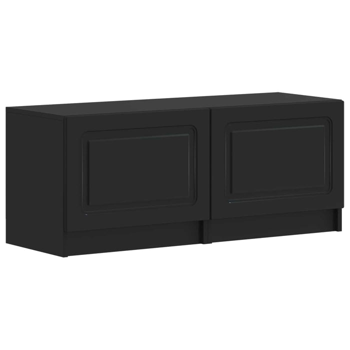 Dulap TV LED cu 5 piese Negru Lemn prelucrat WALTI