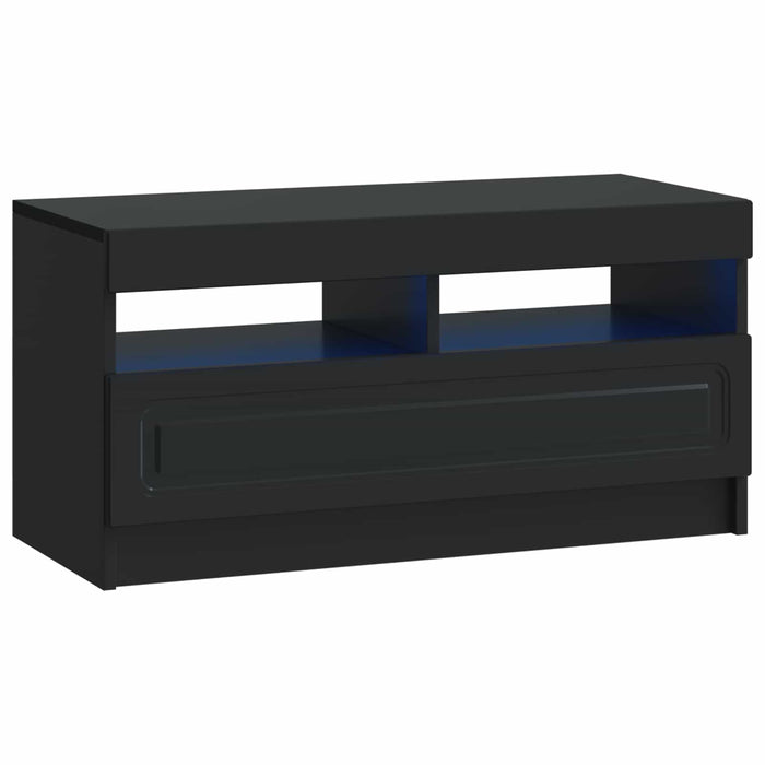 Dulap TV LED cu 5 piese Negru Lemn prelucrat WALTI
