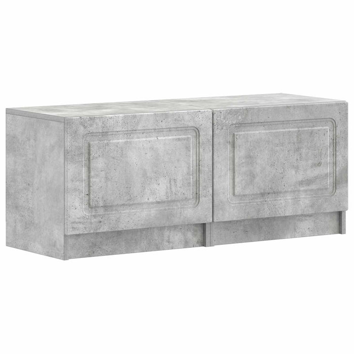 Dulap TV LED cu 5 piese Gri Beton Lemn prelucrat WALTI