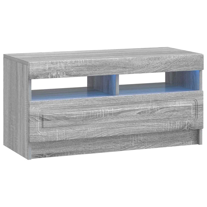 Dulap TV LED cu 5 piese Sonoma gri Lemn prelucrat WALTI