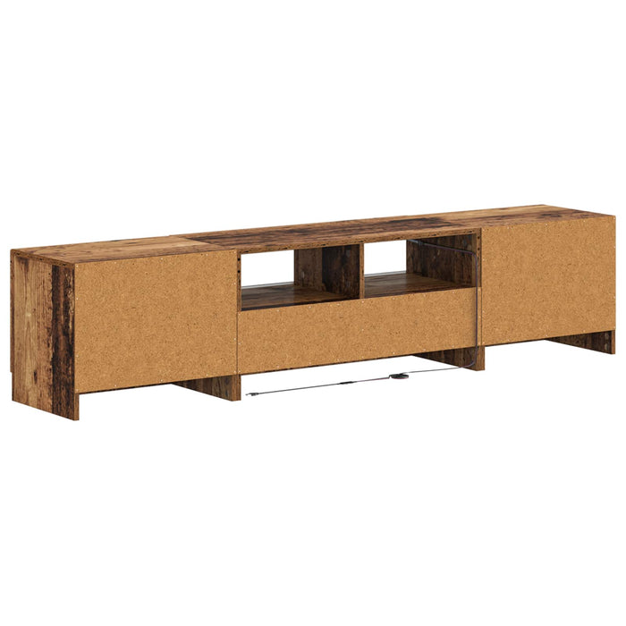 Dulap TV LED cu 5 piese Lemn vechi Lemn prelucrat WALTI