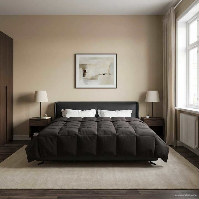 Pilotă de vară Patos Antracit 200 x 240 cm Microfibră - WALTI WALTI