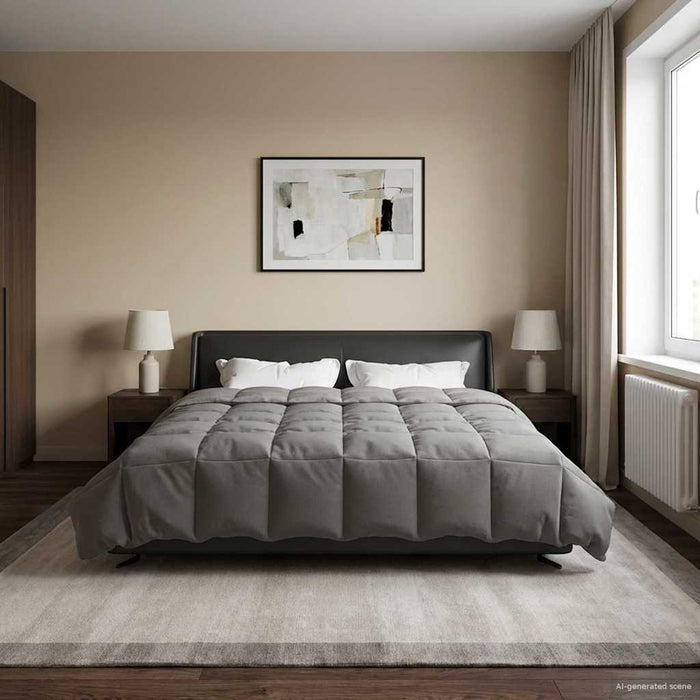 Pilotă de vară Patos Gri deschis 200 x 240 cm Microfibră - WALTI WALTI