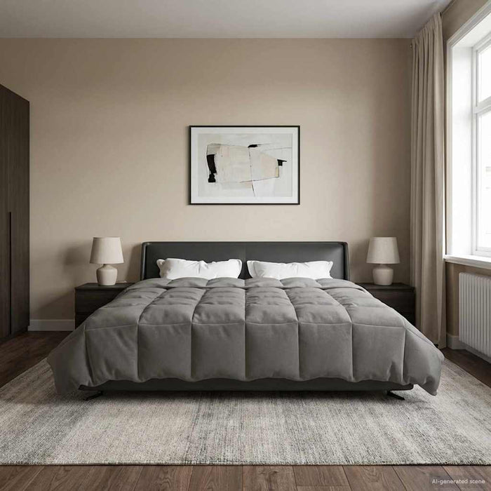 Pilotă de vară Patos Gri deschis 220 x 260 cm Microfibră - WALTI WALTI