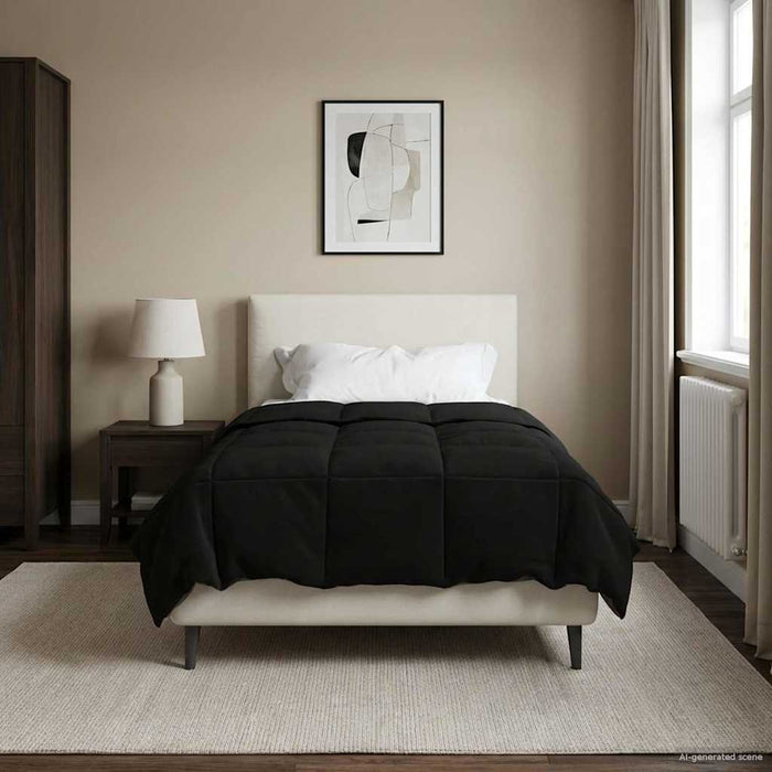 Pilotă de vară Patos Negru 135 x 200 cm Microfibră - WALTI WALTI