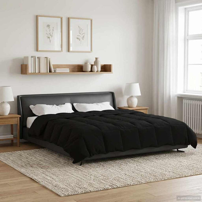Pilotă de vară Patos Negru 200 x 200 cm Microfibră - WALTI WALTI