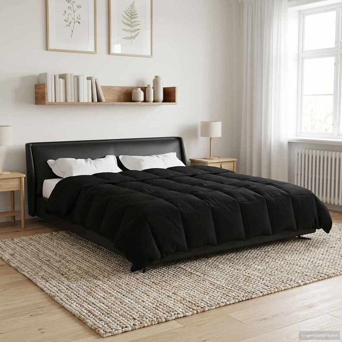 Pilotă de vară Patos Negru 200 x 220 cm Microfibră - WALTI WALTI