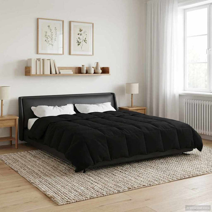 Pilotă de vară Patos Negru 220 x 240 cm Microfibră - WALTI WALTI