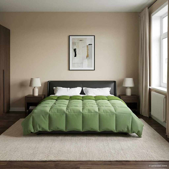 Pilotă de vară Patos Verde 200 x 200 cm Microfibră - WALTI WALTI
