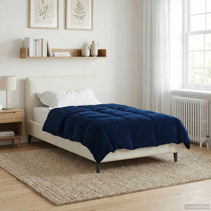 Pilotă de vară Patos Albastru închis 140 x 220 cm Microfibră - WALTI WALTI