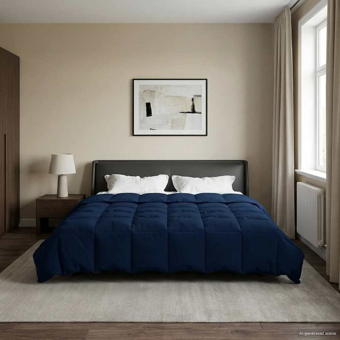 Pilotă de vară Patos Albastru închis 200 x 220 cm Microfibră - WALTI WALTI